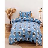 Zethome Astronot Mavi Çift Taraflı Çocuk Nevresim Takımı 160x220 Cm