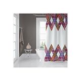 Zethome Banyo Duş Perdesi 10149 120x200 Perde Borusu Askı Aparatı 90x130 Hediyeli