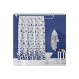 Zethome Banyo Perdesi 1x100x200 Tek Kanat Duş Perdesi Halka Hediyeli Duşakabin Perdesi 3795