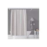 Zethome Banyo Perdesi 1x100x200 Tek Kanat Duş Perdesi Halka Hediyeli Duşakabin Perdesi 5026 Beyaz