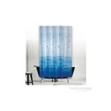 Zethome Banyo Perdesi 1x120x200 Tek Kanat Duş Perdesi Halka Hediyeli 5020 Mavi