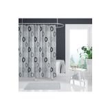Zethome Banyo Perdesi 1x120x200 Tek Kanat Duş Perdesi Halka Hediyeli 5033 Gri