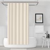Zethome Banyo Perdesi 1x120x200 Tek Kanat Duş Perdesi Halka Hediyeli Duşakabin Perdesi 0010 Krem