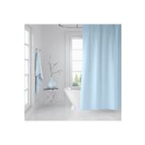 Zethome Banyo Perdesi 1x120x200 Tek Kanat Duş Perdesi Halka Hediyeli Duşakabin Perdesi 0010 Mavi