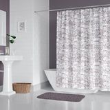 Zethome Banyo Perdesi 1x120x200 Tek Kanat Duş Perdesi Halka Hediyeli Duşakabin Perdesi 1406 Beyaz