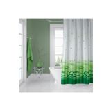 Zethome Banyo Perdesi 1x120x200 Tek Kanat Duş Perdesi Halka Hediyeli Duşakabin Perdesi 5020 Yeşil