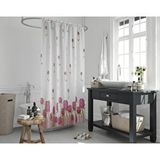 Zethome Banyo Perdesi 1x120x200 Tek Kanat Duş Perdesi Halka Hediyeli Duşakabin Perdesi 7017 Beyaz
