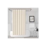Zethome Banyo Perdesi 1x120x200 Tek Kanat Krem Duş Perdesi Halka Hediyeli 0010