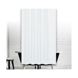 Zethome Banyo Perdesi 1x180x200 Tek Kanat Duş Perdesi Halka Hediyeli Duşakabin Perdesi 0010 Beyaz
