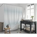Zethome Banyo Perdesi 1x180x200 Tek Kanat Duş Perdesi Halka Hediyeli Duşakabin Perdesi 1079 Beyaz