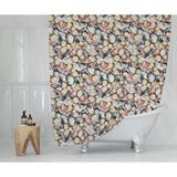 Zethome Banyo Perdesi 1x180x200 Tek Kanat Duş Perdesi Halka Hediyeli Duşakabin Perdesi 11909 Gri