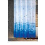 Zethome Banyo Perdesi 1x180x200 Tek Kanat Duş Perdesi Halka Hediyeli Duşakabin Perdesi 5020 Mavi