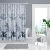 Zethome Banyo Perdesi 1x240x200 Tek Kanat Duş Perdesi Halka Hediyeli Duşakabin Perdesi 5104 - Renkli - 240 x 200 cm