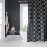 Zethome Banyo Perdesi 2 x 120 x 200 Çift Kanat Duş Perdesi 1076
