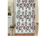 Zethome Banyo Perdesi 2x110x200 Çift Kanat Duş Perdesi Halka Hediyeli 4954 Karma