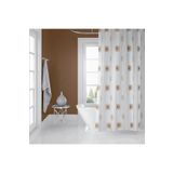Zethome Banyo Perdesi 2x120x200 Çift Kanat Duş Perdesi Halka Hediyeli 6969