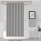 Zethome Banyo Perdesi 2x120x200 Çift Kanat Duş Perdesi Halka Hediyeli Duşakabin Perdesi 0010 Gri