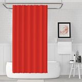 Zethome Banyo Perdesi 2x120x200 Çift Kanat Duş Perdesi Halka Hediyeli Duşakabin Perdesi 0010 Kırmızı