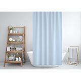 Zethome Banyo Perdesi 2x120x200 Çift Kanat Duş Perdesi Halka Hediyeli Duşakabin Perdesi 0010 Mavi
