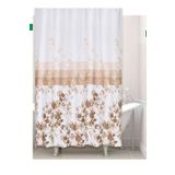 Zethome Banyo Perdesi 2x120x200 Çift Kanat Duş Perdesi Halka Hediyeli Duşakabin Perdesi 4131