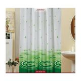 Zethome Banyo Perdesi 2x120x200 Çift Kanat Duş Perdesi Halka Hediyeli Duşakabin Perdesi 5020 Yeşil