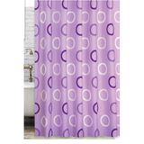 Zethome Banyo Perdesi 2x120x200 Çift Kanat Duş Perdesi Halka Hediyeli Duşakabin Perdesi 5033 Lilla