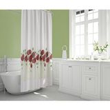 Zethome Banyo Perdesi 2x120x200 Çift Kanat Duş Perdesi Halka Hediyeli Duşakabin Perdesi 7081 Beyaz