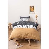 Zethome Classico Çift Taraflı Çocuk Nevresim Takımı 160x220 Cm Gri