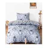 Zethome Defne Çelengi Çift Taraflı Çocuk Nevresim Takımı 160x220 Cm Gri