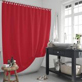 Zethome Jackline Banyo Duş Perdesi 0010 Kırmızı Tek Kanat 1x120x200