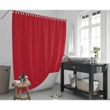 Zethome Jackline Banyo Duş Perdesi 0010 Kırmızı Tek Kanat 240x200