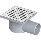 Zethome Line 10x10 Ø50 Yer Sifonu Yandan Çıkışlı Süzgeç