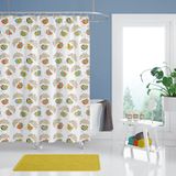 Zethome Tropik Banyo Duş Perdesi 8952 Tek Kanat 1x180x200