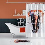 Zethome Tropik Elephant Banyo Duş Perdesi Tek Kanat 1x180x200