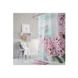 Zethome Tropik Lilac Banyo Duş Perdesi Tek Kanat 1x120x200