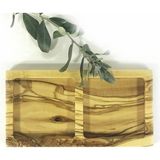 Zethome Zeytin Ağacı Ahşap Oyma Çerezlik - 10 x 19 cm