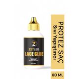 ZETLEX Protez Saç Sıvı Yapıştırıcı Görünmez Geliştirilmiş Formül 2 Fl Oz (60ml)(bantsız kullanılır)