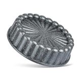Zetmon Laviss Kitchen Granit Döküm Tart Kalıbı Siyah Gri 26CM Dilimli Tart Turta Kalıbı