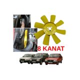ZETOTO Tofaş Doğan Kartal Şahin Radyatör Fan Pervanesi 8 Kanat