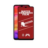 ZETT Xiaomi Redmi NOTE 7 Uyumlu MAT Seramik Nano Kırılmaz Ekran Koruyucu-Anti Static Parmak izi Bırakmaz