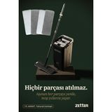 Zetter Mop Temizlik Seti, 1 Yıl Garantili, Zamanlayıcılı, 4 Bezli, Kolay Sıkmalı - Siyah