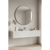 zetuna home DA1214B DRESUAR, İKİ KAPAKLI, DUVARA MONTAJ, ANTRE, HOL, ÇOK AMAÇLI RAF BEYAZ 120CM