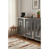 zetuna home KA1510AS KONSOL, ÇOK AMAÇLI DOLAP, KAHVE KÖŞESİ VE TV SEHPASI ANTRASİT-SILVER 150cm