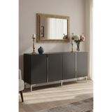 zetuna home KA1524AS KONSOL, ÇOK AMAÇLI DOLAP, KAHVE KÖŞESİ VE TV SEHPASI ANTRASİT - SILVER 150cm