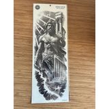 Zeus 1 Hafta Kalıcı Tam Kol Bacak Yapıştırma Geçici Dövme 46 Cm