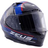 Zeus KASK/ZS-826 Pearl Black BK15 Blue - XL - Siyah - Mavi