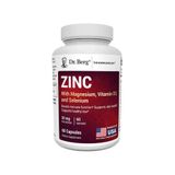 Zeus Nutrition DR.BERG Zinc with Magnesium, Vitamin D3, and Selenium – 30 mg of Zinc – 60 vegetable capsules