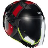 Zeus ZS-213 Ax5 Black Red Grey Açık Kask - XL - Renkli