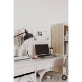 Zeva Tasarım Beyaz Mıknatıs Hediyeli Metal 60x40 cm – Not Tutucu, Fotoğraf Askısı ve Dekoratif Pano