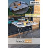 Zevahir Mobilya Dekorasyon 60 x 90 cm HEM MASA HEM SOFRA TEK ÜRÜNDE MONTAJLI METAL ACAYAKLI MUTFAK MASASI ve YER SOFRASI